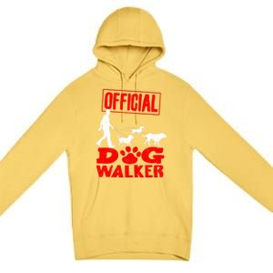 Cute Professional Dog Walker Funny Pet Lover Gift Cool Gift Premium Pullover Hoodie