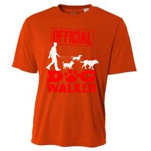 Cute Professional Dog Walker Funny Pet Lover Gift Cool Gift Cooling Performance Crew T-Shirt