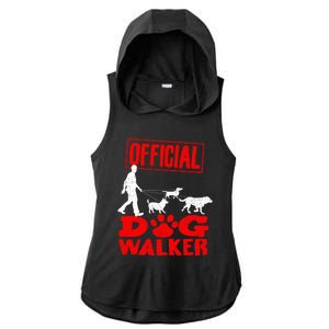 Cute Professional Dog Walker Funny Pet Lover Gift Cool Gift Ladies PosiCharge Tri-Blend Wicking Draft Hoodie Tank