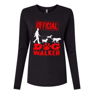 Cute Professional Dog Walker Funny Pet Lover Gift Cool Gift Womens Cotton Relaxed Long Sleeve T-Shirt