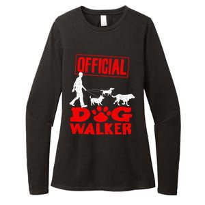 Cute Professional Dog Walker Funny Pet Lover Gift Cool Gift Womens CVC Long Sleeve Shirt