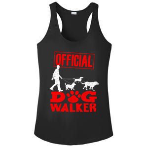 Cute Professional Dog Walker Funny Pet Lover Gift Cool Gift Ladies PosiCharge Competitor Racerback Tank