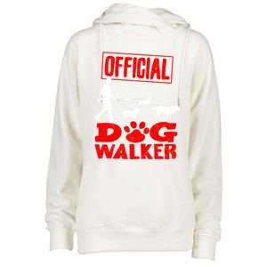 Cute Professional Dog Walker Funny Pet Lover Gift Cool Gift Womens Funnel Neck Pullover Hood