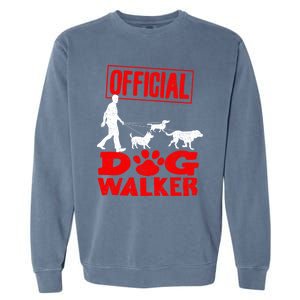 Cute Professional Dog Walker Funny Pet Lover Gift Cool Gift Garment-Dyed Sweatshirt