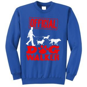 Cute Professional Dog Walker Funny Pet Lover Gift Cool Gift Sweatshirt