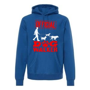 Cute Professional Dog Walker Funny Pet Lover Gift Cool Gift Premium Hoodie