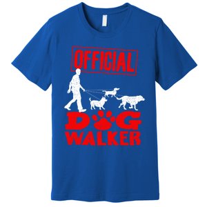 Cute Professional Dog Walker Funny Pet Lover Gift Cool Gift Premium T-Shirt