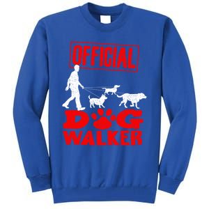 Cute Professional Dog Walker Funny Pet Lover Gift Cool Gift Tall Sweatshirt