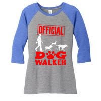 Cute Professional Dog Walker Funny Pet Lover Gift Cool Gift Women's Tri-Blend 3/4-Sleeve Raglan Shirt