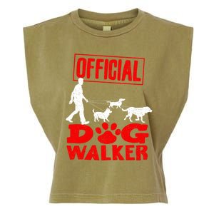 Cute Professional Dog Walker Funny Pet Lover Gift Cool Gift Garment-Dyed Women's Muscle Tee