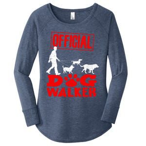 Cute Professional Dog Walker Funny Pet Lover Gift Cool Gift Women's Perfect Tri Tunic Long Sleeve Shirt