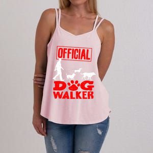 Cute Professional Dog Walker Funny Pet Lover Gift Cool Gift Women's Strappy Tank