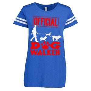 Cute Professional Dog Walker Funny Pet Lover Gift Cool Gift Enza Ladies Jersey Football T-Shirt