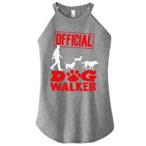 Cute Professional Dog Walker Funny Pet Lover Gift Cool Gift Women's Perfect Tri Rocker Tank