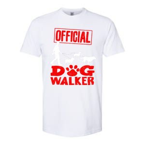 Cute Professional Dog Walker Funny Pet Lover Gift Cool Gift Softstyle CVC T-Shirt