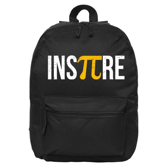 Celebrate Pi Day March 14 Student And Teacher Math Lover Gift 16 in Basic Backpack