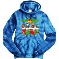 Cute Poodle Dog In Sock Christmas Santa Xmas Dog Gift Tie Dye Hoodie