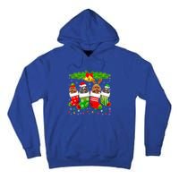 Cute Poodle Dog In Sock Christmas Santa Xmas Dog Gift Tall Hoodie