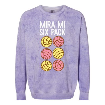 Conchas Pan Dulce Latina Mexican Mujer Concha Pastry Colorblast Crewneck Sweatshirt