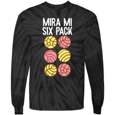 Conchas Pan Dulce Latina Mexican Mujer Concha Pastry Tie-Dye Long Sleeve Shirt