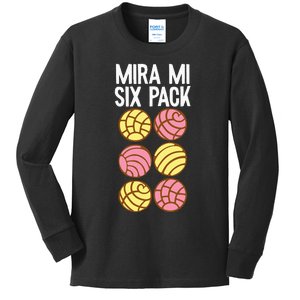 Conchas Pan Dulce Latina Mexican Mujer Concha Pastry Kids Long Sleeve Shirt