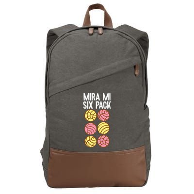 Conchas Pan Dulce Latina Mexican Mujer Concha Pastry Cotton Canvas Backpack