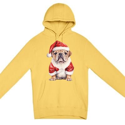 Christmas Pug Dog Cute Holiday Premium Pullover Hoodie