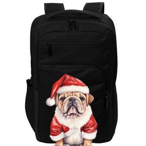 Christmas Pug Dog Cute Holiday Impact Tech Backpack