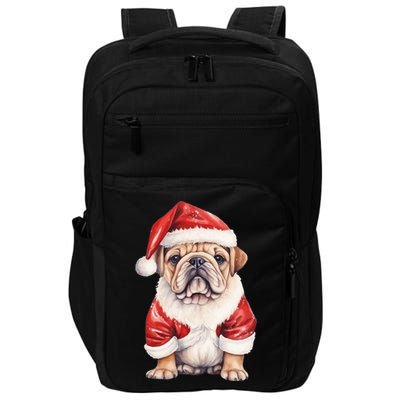 Christmas Pug Dog Cute Holiday Impact Tech Backpack