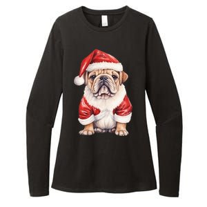 Christmas Pug Dog Cute Holiday Womens CVC Long Sleeve Shirt