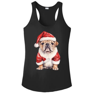 Christmas Pug Dog Cute Holiday Ladies PosiCharge Competitor Racerback Tank