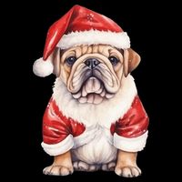 Christmas Pug Dog Cute Holiday Youth Performance Sprint T-Shirt