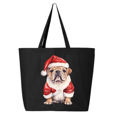 Christmas Pug Dog Cute Holiday 25L Jumbo Tote
