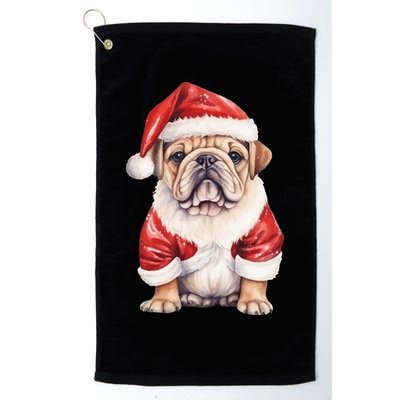 Christmas Pug Dog Cute Holiday Golf Towel