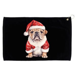 Christmas Pug Dog Cute Holiday Grommeted Golf Towel