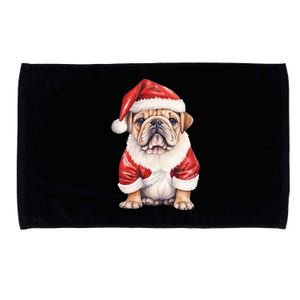 Christmas Pug Dog Cute Holiday Microfiber Hand Towel