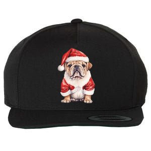 Christmas Pug Dog Cute Holiday Wool Snapback Cap