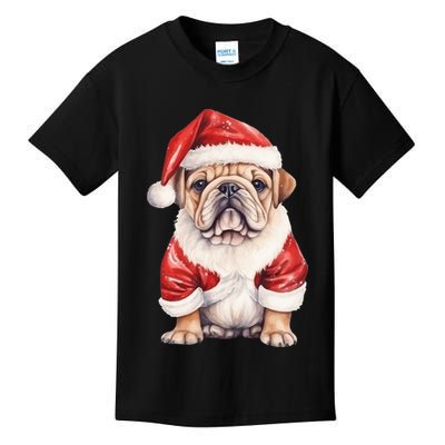 Christmas Pug Dog Cute Holiday Kids T-Shirt