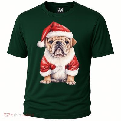 Christmas Pug Dog Cute Holiday Cooling Performance Crew T-Shirt