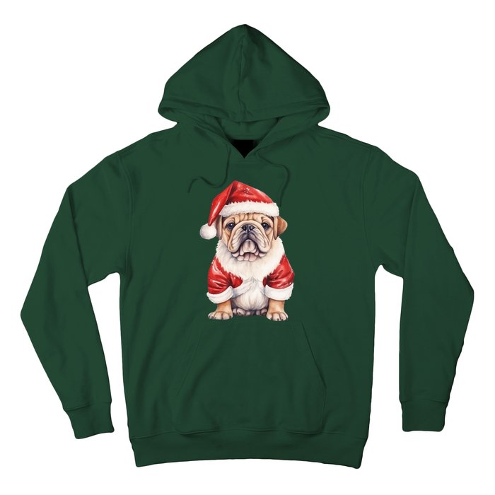 Christmas Pug Dog Cute Holiday Hoodie