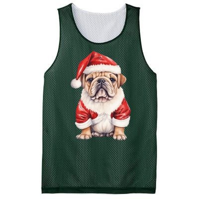 Christmas Pug Dog Cute Holiday Mesh Reversible Basketball Jersey Tank