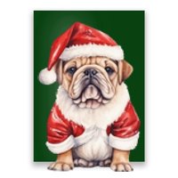 Christmas Pug Dog Cute Holiday Poster