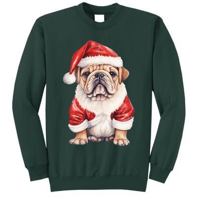 Christmas Pug Dog Cute Holiday Tall Sweatshirt