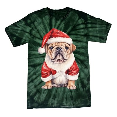 Christmas Pug Dog Cute Holiday Tie-Dye T-Shirt