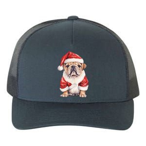 Christmas Pug Dog Cute Holiday Yupoong Adult 5-Panel Trucker Hat