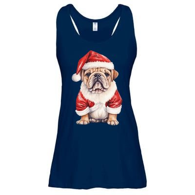 Christmas Pug Dog Cute Holiday Ladies Essential Flowy Tank