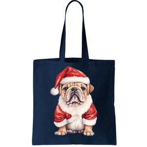 Christmas Pug Dog Cute Holiday Tote Bag