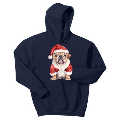 Christmas Pug Dog Cute Holiday Kids Hoodie