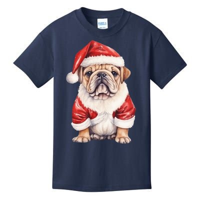 Christmas Pug Dog Cute Holiday Kids T-Shirt