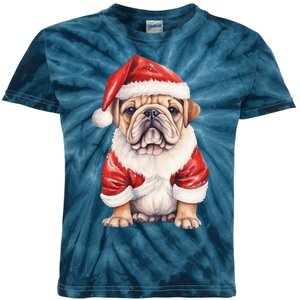 Christmas Pug Dog Cute Holiday Kids Tie-Dye T-Shirt